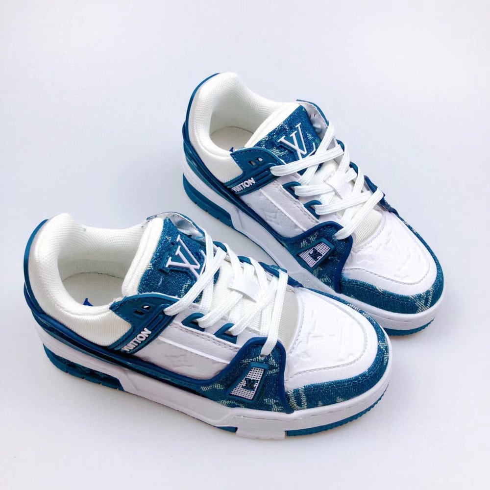 Blue L-V Kids Sneakers Preorder