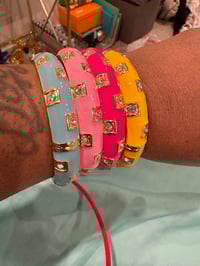 Image 2 of color me bling bangle blue 