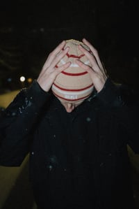 Image 3 of Stripes beanie tan 