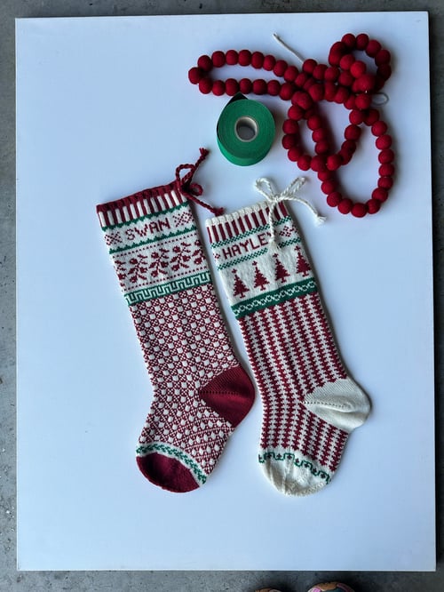 Image of Custom Tricolor stocking 