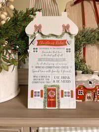 Image 1 of Wooden Christmas House Sign