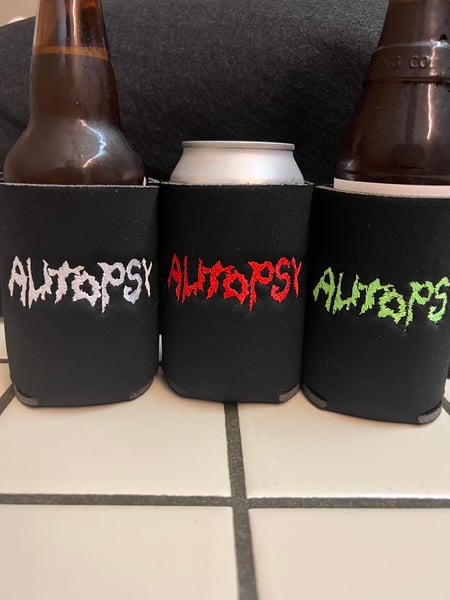 Image of Black Logo Drink Koozie drink cooler