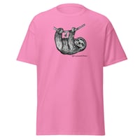 Image 1 of Just Hanging Around Sloth Shirt Art by Crystal Ann Quinn