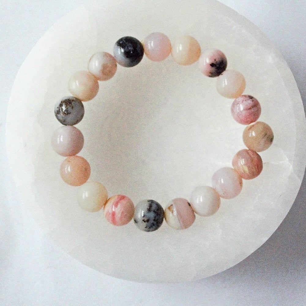 Image of Pink Peruvian Opal Stretch Bracelet