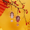 TIAN GUAN CI FU DONGHUA Q x BIBILII OFFICIAL FERRET AND FOX HUALIAN ACRYLIC KEYCHAIN