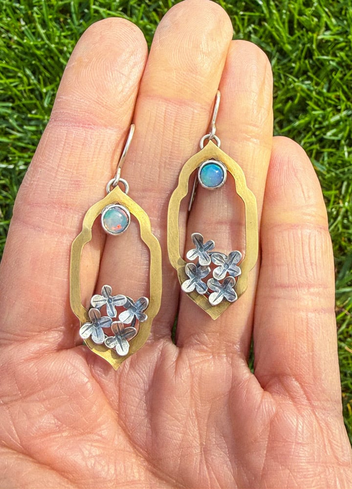 Image of Midnight in Spring Lilac Earrings