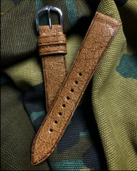 Image 1 of Vintage cracked goatskin watch strap