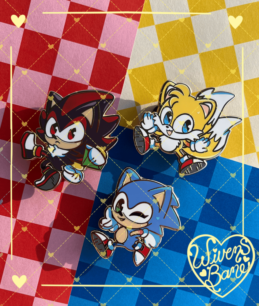 Image of Sonic and Friends Enamel Pins