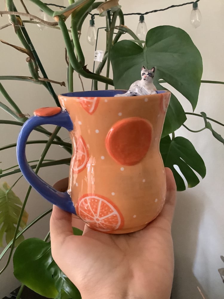 Image of Nancy F-Halloween cookie and cat mug