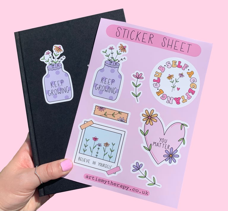 A5 Sticker sheets | artismytherapy