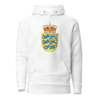 Image 1 of Unisex Hoodie Riksvåben Danmark
