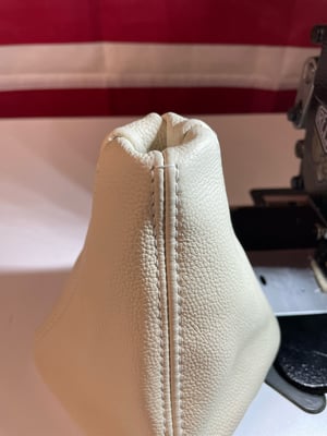 Image of Corrado cream leather shift boot 