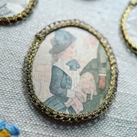 Image 2 of Dollhouse Miniature 1:12 Handmade French fashion pictures