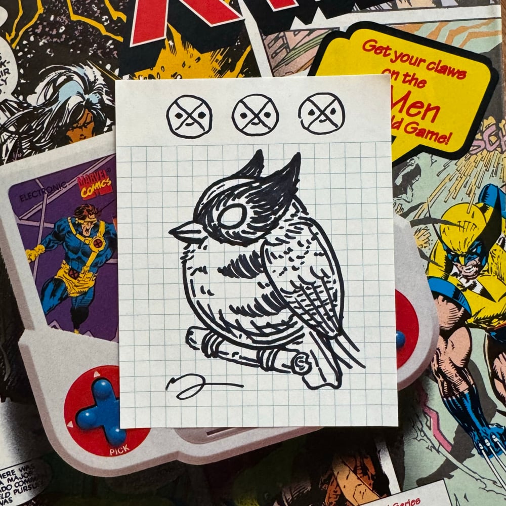 Image of Fat Bird Sharpie Sketch #97