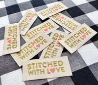 Image 2 of Sarah Hearts Woven Tags - Love