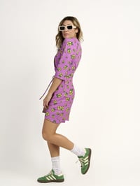 Image 1 of VESTIDO FLOR SALVAJE MORADO 