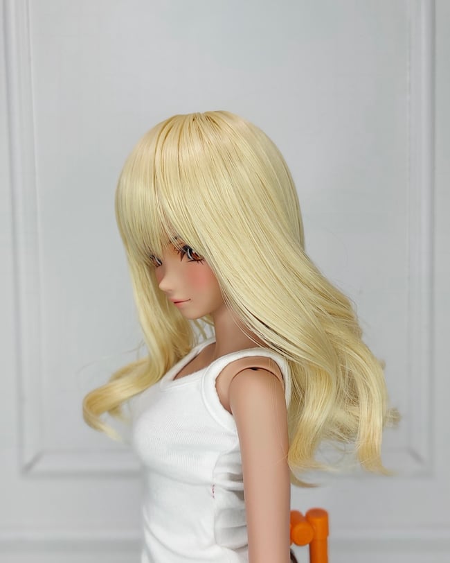 Malibu Blonde Mid Curl Bang