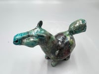 Image 3 of Raku Fat Pony- Julie Kradel