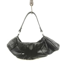 Image 2 of Crescent Patchwork Leather Baguette Handbag