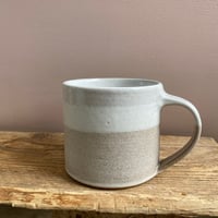 Image 1 of Tall Mug - white & ivory