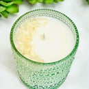 Image 2 of Green Glass Coconut Wax Candle 7.5 oz