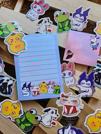 Image 2 of Scruffy Animal Post it Notes (4"x6")