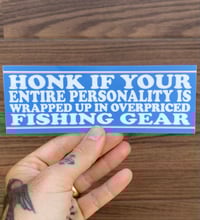 Image 1 of Overpriced Fishing Bumper Sticker