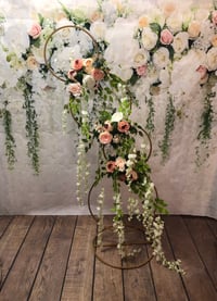 Image 3 of 5 Arch Stand 5ft or Round Arch Frame 5ft  or 3ft by 3" Grid Ring/Arch or 4 vase column