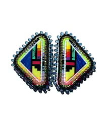 Image 1 of Celestial Luxe Inlay Earrings 