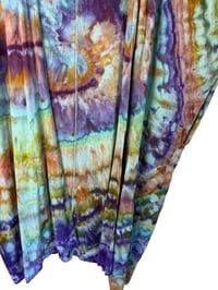 Image 5 of M Long Woven Kimono in Earthy Spiral Ice Dye