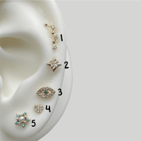 Image 3 of stellar yellow gold studs