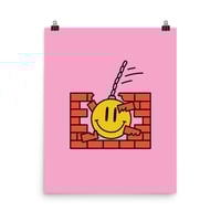 Image 2 of Smiley Wrecking Ball Print