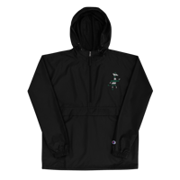 Image 2 of Embroidered Packable Windbreaker - Verde