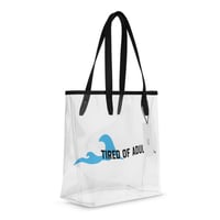 Image 1 of clear wavy surf tote.