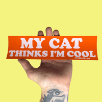 Image 1 of Cool Cat Bumper Sticker