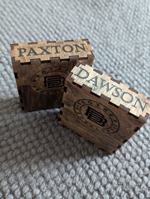 Image of Smoker’s Delight - Custom Wood Rolling Tray with Personalized Joint Case