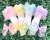 Image 4 of Pastel Glitter Tulle Bows and Socks