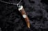 dead good antler and moonstone pendant on long chain Image 3