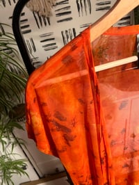 Image 2 of sheer orange cover up 