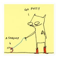 Image 1 of Bubble-free stickers go potty