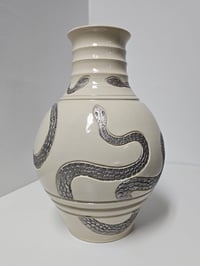 Image 2 of Vase 11 - 3 Silver snakes