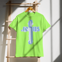 Image 3 of DryBlend® T-Shirt (Jesus) he has risen