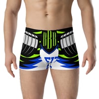 Image 1 of BOSSFITTED Neon Green and Blue Boxer Briefs