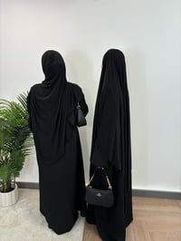 Image 3 of black jersey khimār