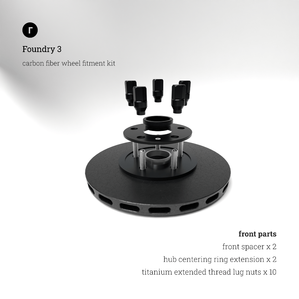 Z06/E-Ray/Grandsport Carbon Wheel Spacer Kit | foundry3