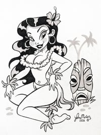 Hawaiian Girl Inking