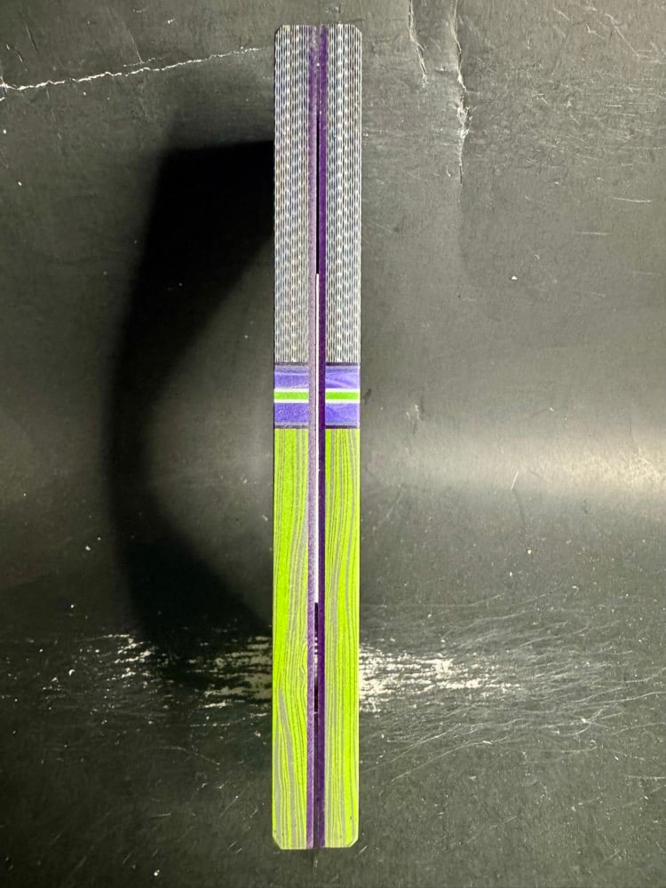 Image of Layered CF/G10 & Burl G10 Segmented Knife Scales