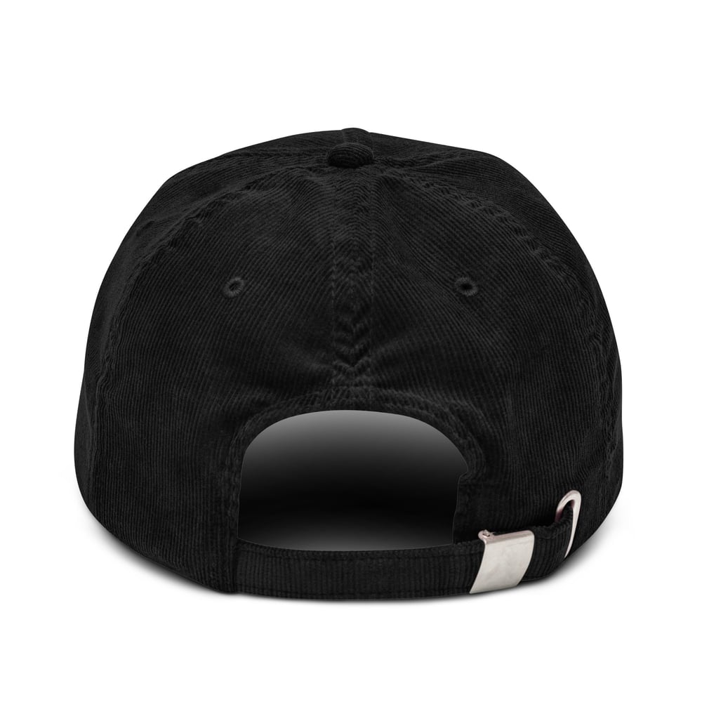 Image of Trippy Eye Corduroy Cap - Black