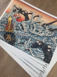 Image 1 of Print “Water dragon” 45x60 cm