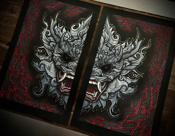 Image of Oni Mask - prints 